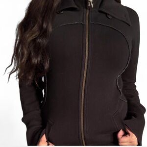 Free people vintage grunge Women's Black Jacket